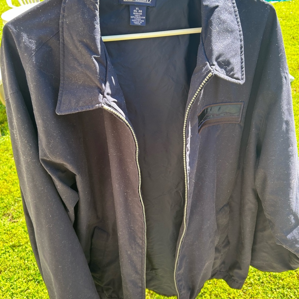 Lands' End Men's Navy/Black Windbreaker